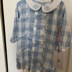 Nwt 6M Cecil and Lou Blue Easter Bubble